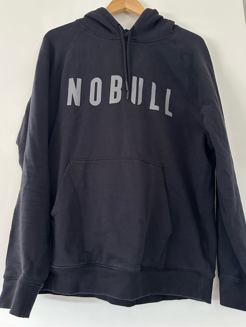NOBULL Men's Classic Logo Pullover Hoodie Black Size L CrossFit